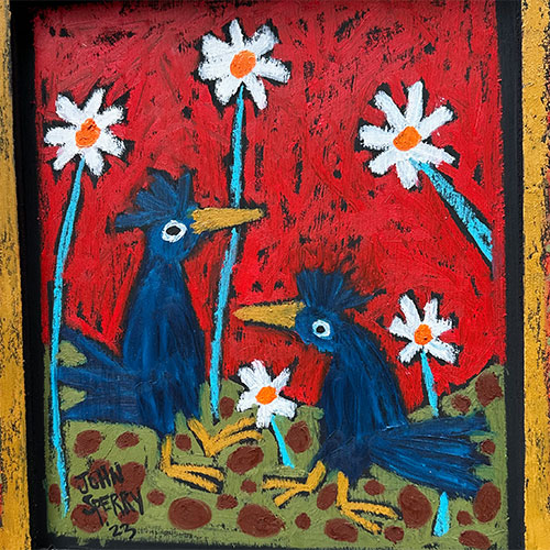 John Sperry Framed 14x16 Blue Birds WP2645